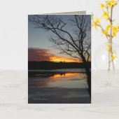 Carte Sunset January 9th (Fleur jaune)