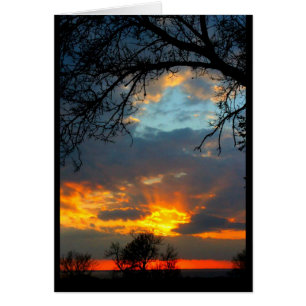 Carte Sunset Lake Winnebago