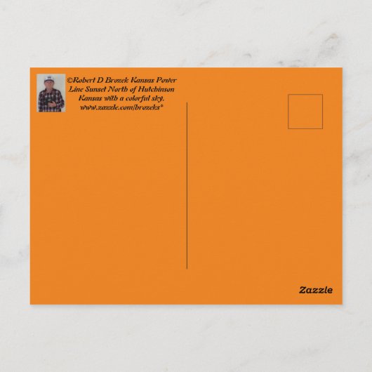 Carte Sunset Line Kansas (Dos)