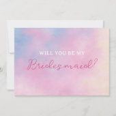 Carte Sunset Lover Pastel Nuages Bridesmaid Proposition (Devant)