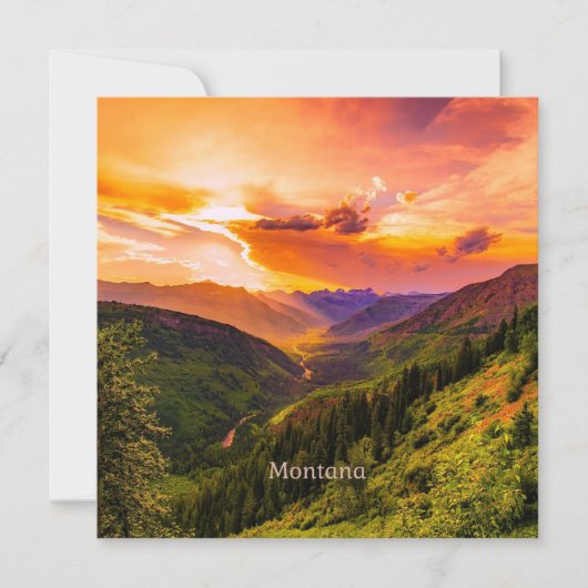 Carte Sunset Montana (Devant)
