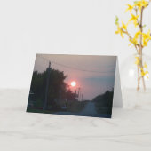 Carte Sunset on Helmet Road (Fleur jaune)