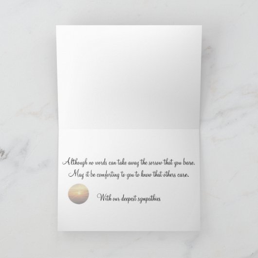 Carte Sunset Over Clouds (Intérieur)