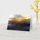 Carte Sunset Over Clouds (Fleur jaune)