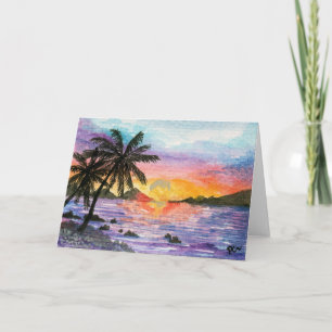 Carte Sunset Palm