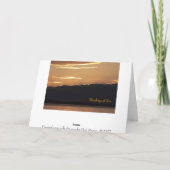 Carte Sunset "Penser à vous" (Dos)