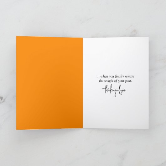 Carte Sunset Sailing Penser de vous (Intérieur)