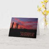 Carte Sunset Sky Inspiration (Fleur jaune)