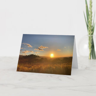 Carte sunset sympathy card