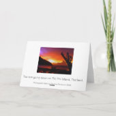 Carte Sunset thaïlandais (Dos)