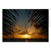 Carte Sunset Through Palm Frances (Devant horizontal)