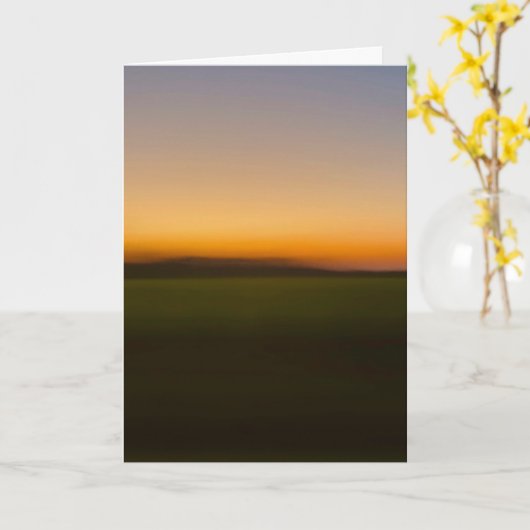 Carte Sunset while passing through southern Illinois (Fleur jaune)