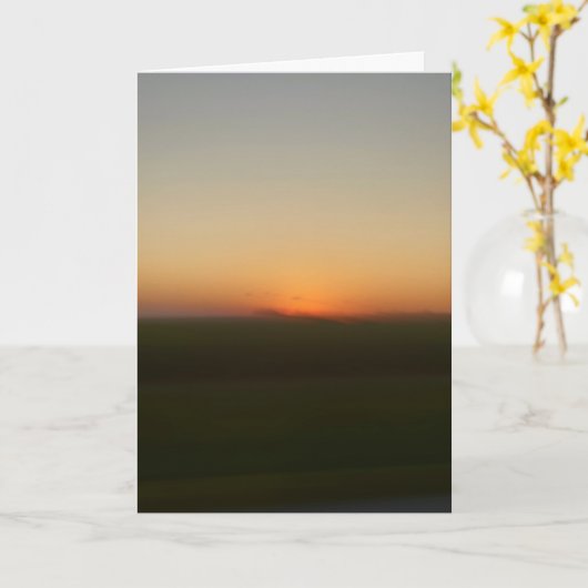 Carte Sunset while passing through southern Illinois (Fleur jaune)