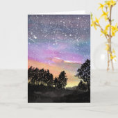 Carte Sunset Woods (Fleur jaune)