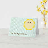 Carte Sunshine (Fleur jaune)