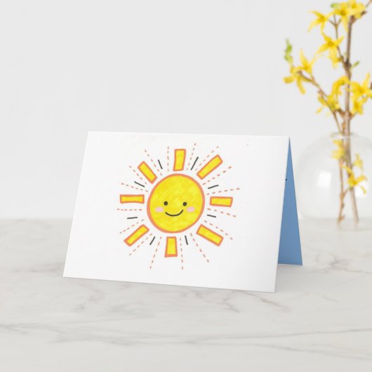 Carte Sunshine (Fleur jaune)