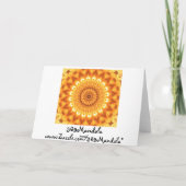 Carte Sunshine and Happiness Mandala Card (Dos)