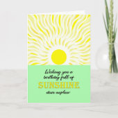 Carte Sunshine Bright Birthday (Devant)