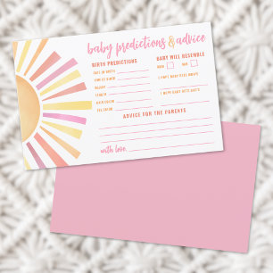 Carte Sunshine Conseils Prédictions Baby shower Su