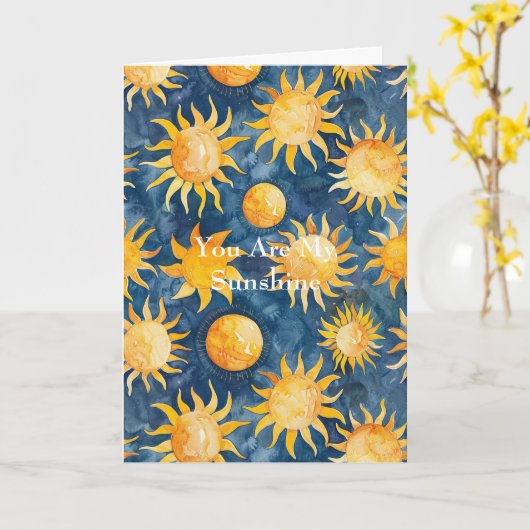 Carte Sunshine Love (Fleur jaune)