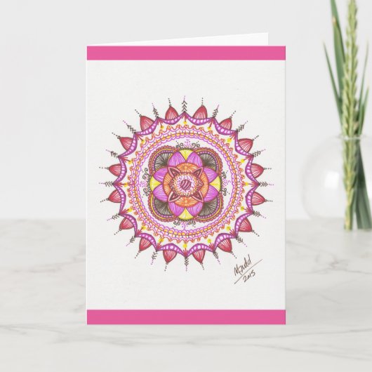 Carte Sunshine Mandala (Devant)