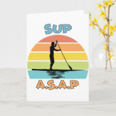 Carte SUP ASAP Stand Up Paddling (Fleur jaune)