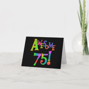 Carte Super 75 T-shirts et cadeaux d'anniversaire