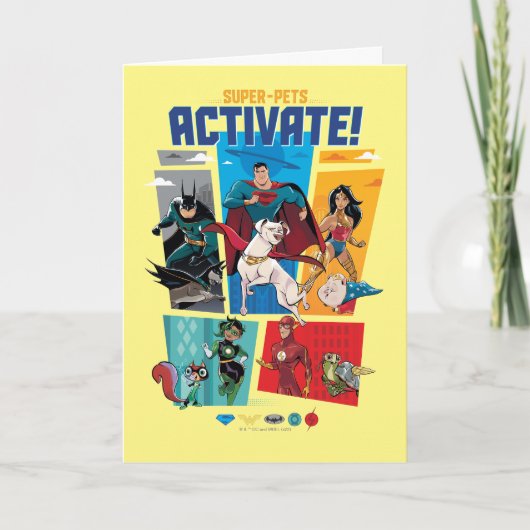 Carte Super-Animaux & Justice League - Activez ! (Devant)