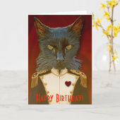 Carte Super Chat Général Anniversaire Carte! (Fleur jaune)