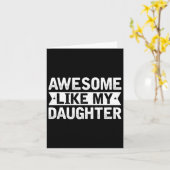 Carte Super comme le T-shirt de ma fille Hommes Drôle Fê (Fleur jaune)