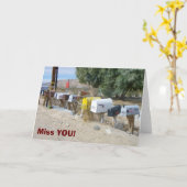 Carte Super Cool Miss You Greeting Card ! (Fleur jaune)