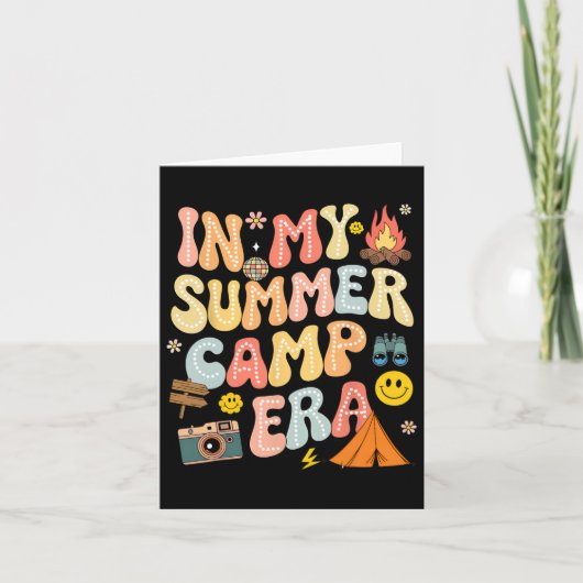 Carte Super Dans Mon Époque Camping Camp Été Équipe De C (Devant)
