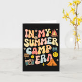 Carte Super Dans Mon Époque Camping Camp Été Équipe De C (Fleur jaune)