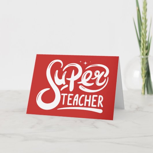 Carte Super enseignant (Devant)