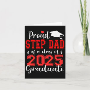 Carte Super Fier Étape Papa De 2025 Graduate Graduation
