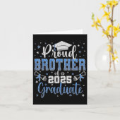 Carte Super Fier Frère De 2025 Diplômé Fa (Fleur jaune)