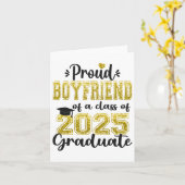 Carte Super Fier Garçon De 2025 Diplômé (Fleur jaune)