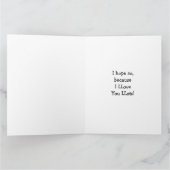 Carte Super Grand Lama Sois ma Saint-Valentin ? Je T'aim (Intérieur)