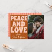 Carte Super Gras Funky Noël Joyeux Et Lumineux (Devant/Arrière en situation)