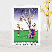 Carte Super Hero de Father's Day Card. (Fleur jaune)