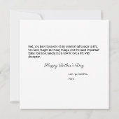 Carte Super hero Fête des pères Day ajouter votre propre (Dos)