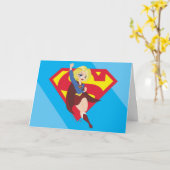 Carte Super Hero filles Supergirl DC (Fleur jaune)