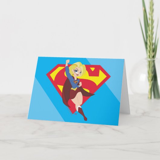 Carte Super Hero filles Supergirl DC (Devant)