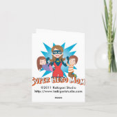 Carte Super Hero Maman (Dos)