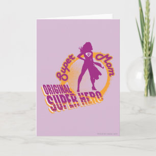 Carte Super Hero original Super Maman