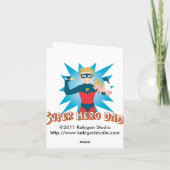 Carte Super Hero Papa (Dos)