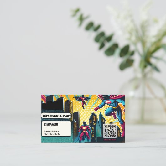 Carte Super Hero Plan-a-Play (Debout devant)