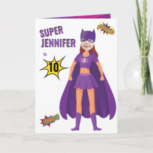 Carte Super-héros Fabuleux Anniversaire Incroyable Fanta