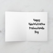 Carte Super héros professionnel administratif (Brunette) (Intérieur)