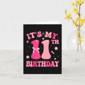 Carte Super It' ; s Mon 11e anniversaire mignonne Coq (Fleur jaune)